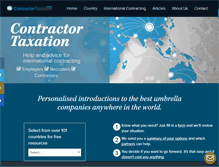 Tablet Screenshot of contractortaxation.com